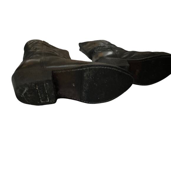 Smoky Mountain Denver Boots sz 8 EE  Black Leather Western Style 4032 - Picture 11 of 14